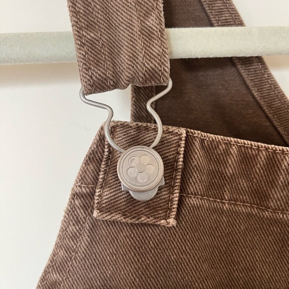 Lisa Says Gah brown Women's Jeans Overalls - Picture 4 of 8